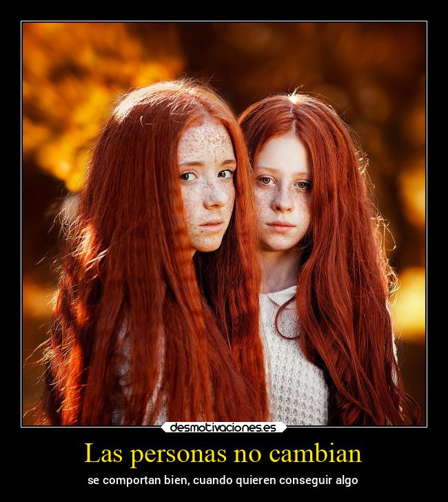 Las personas no cambian - 