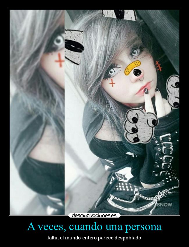 A veces, cuando una persona - 