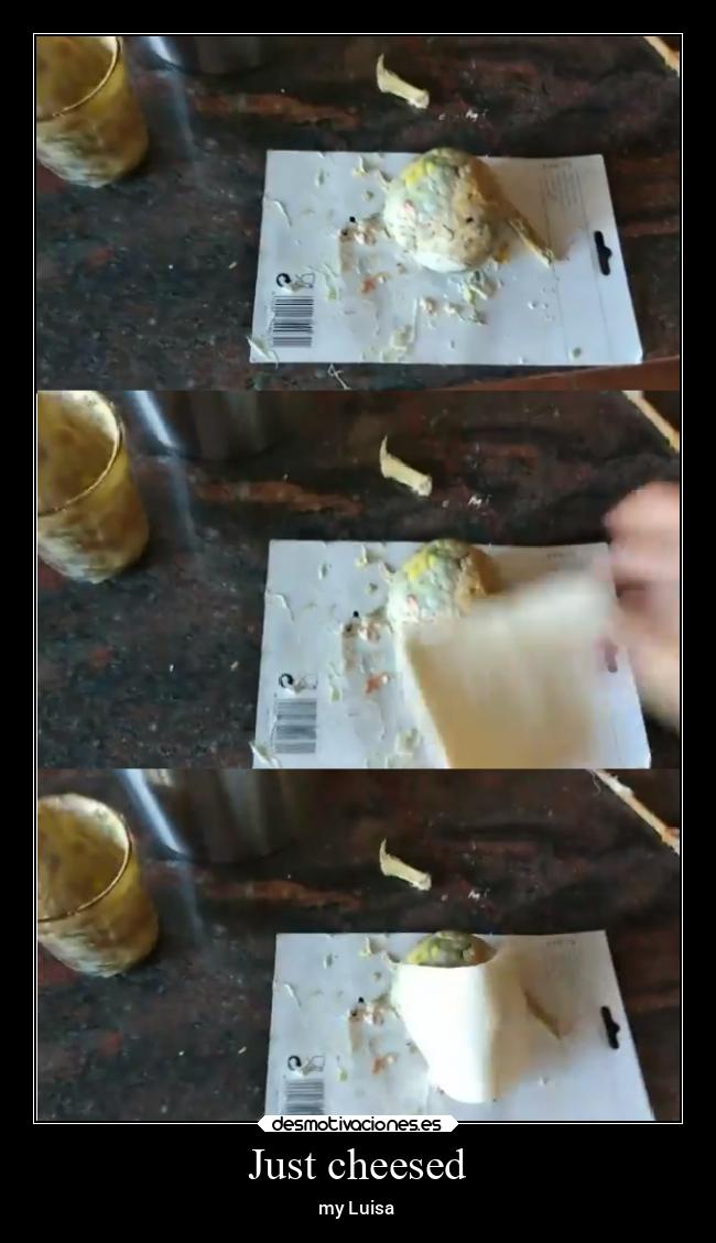 Just cheesed - my Luisa