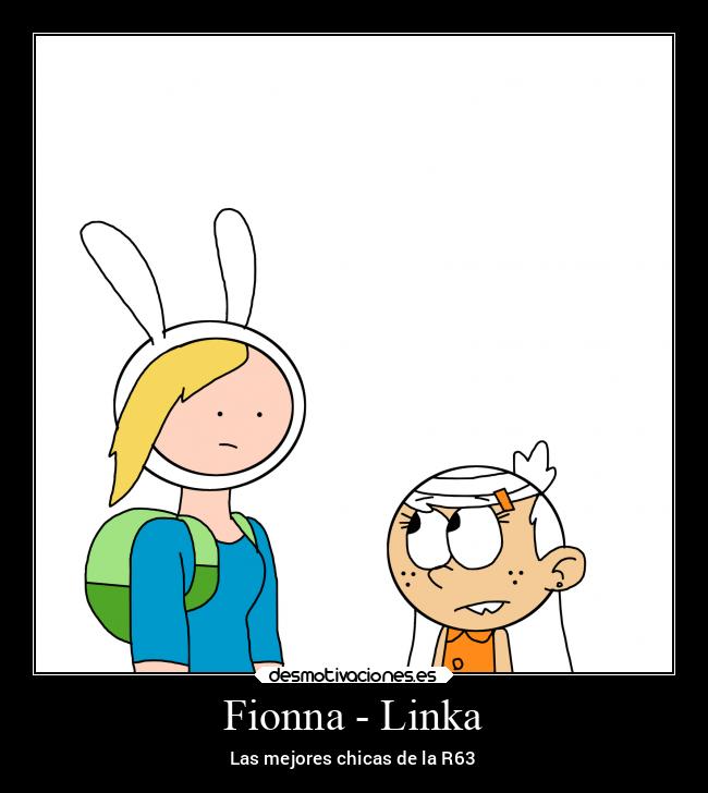 carteles sentimientos regla fionna linka hora aventura loud house desmotivaciones