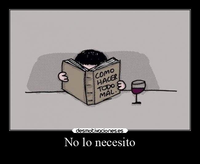 No lo necesito -