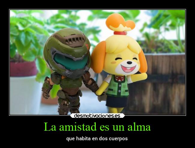 La amistad es un alma -