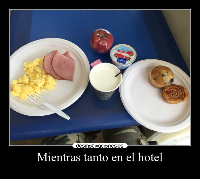 Mientras tanto en el hotel -