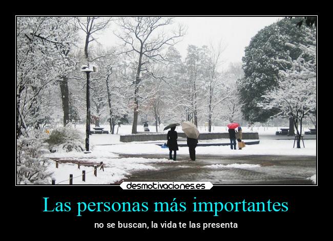 Las personas más importantes - 