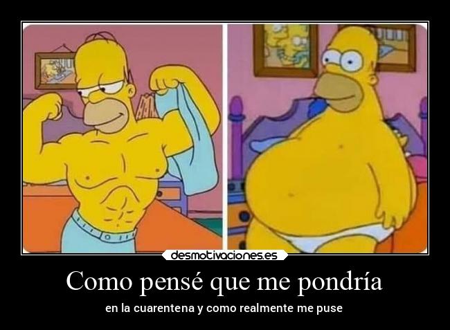 Como pensé que me pondría - en la cuarentena y como realmente me puse