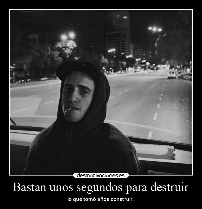 Bastan unos segundos para destruir -