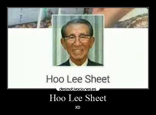 Hoo Lee Sheet - XD