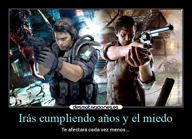 carteles miedo motivaciones miedo chrisredfield experiencia carismatico desmotivaciones