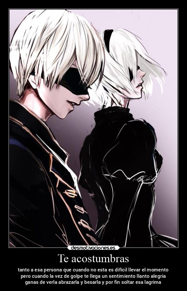 Te acostumbras - tanto a esa persona que cuando no esta es difícil llevar el momento
pero cuando la vez de golpe te llega un sentimiento llanto alegria
ganas de verla abrazarla y besarla y por fin soltar esa lagrima