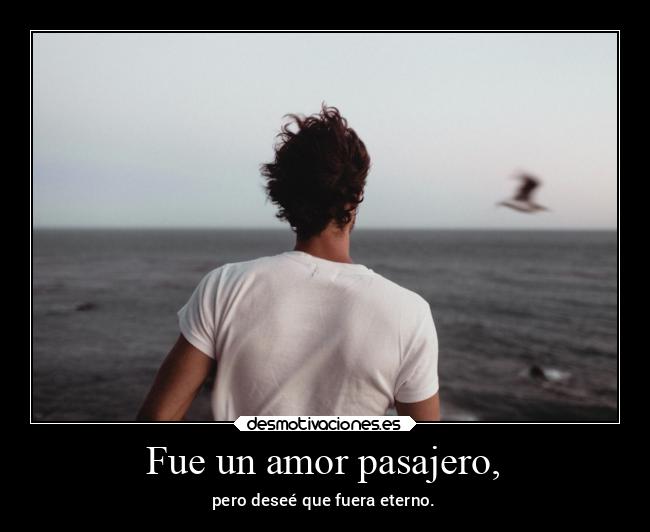 Fue un amor pasajero, - 