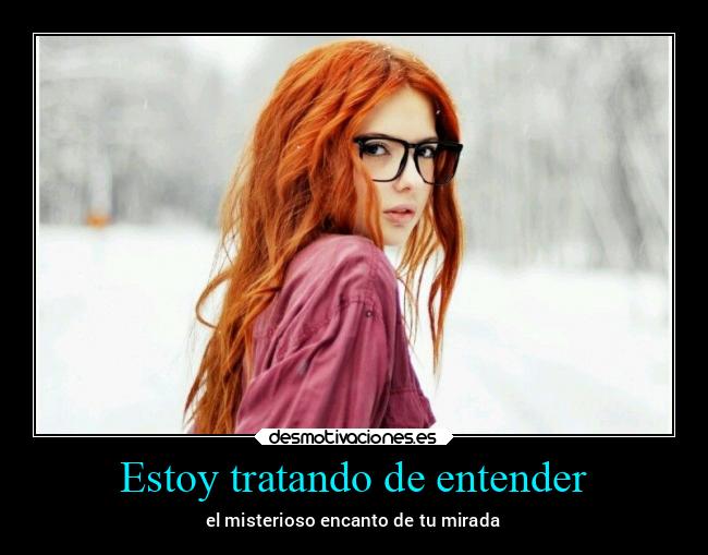 Estoy tratando de entender - 