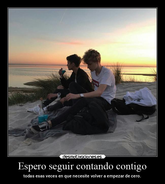 Espero seguir contando contigo -