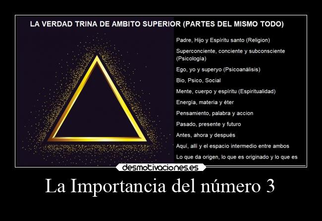 La Importancia del número 3 - 