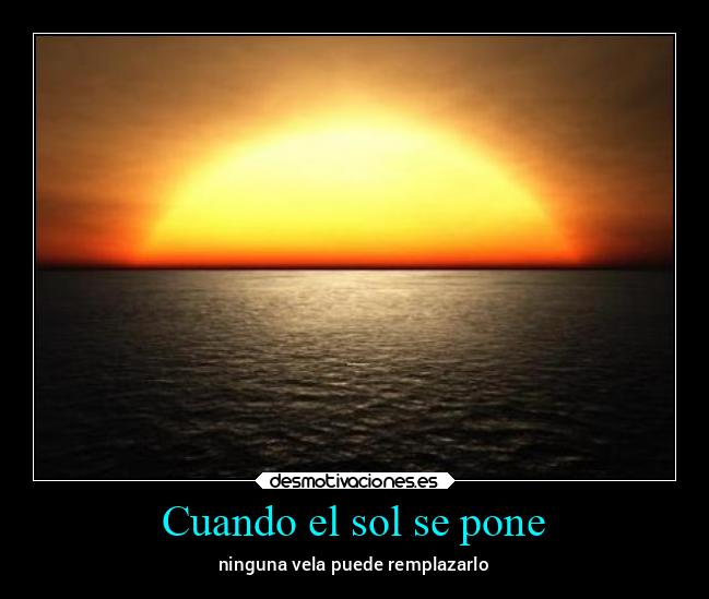 Cuando el sol se pone - 