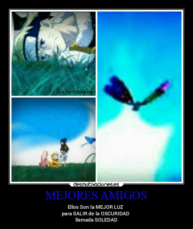 carteles amigos naruto desmotivaciones