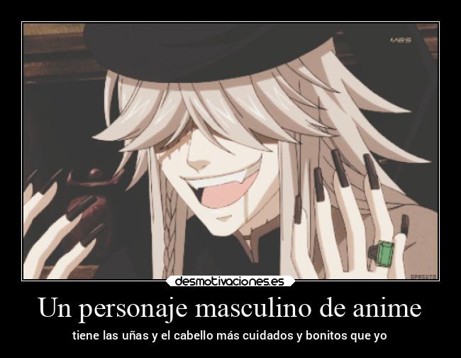 Un personaje masculino de anime - tiene las uñas y el cabello más cuidados y bonitos que yo