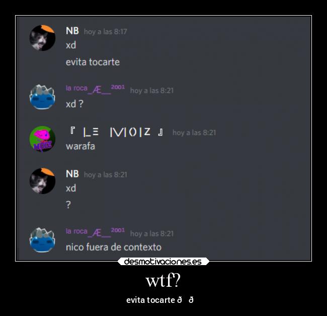 wtf? - evita tocarte 😔👍