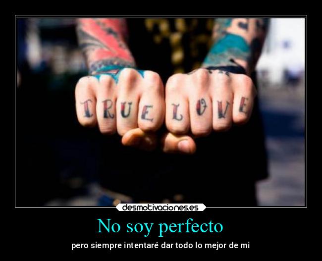 No soy perfecto - 