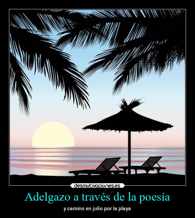 Adelgazo a través de la poesía - 