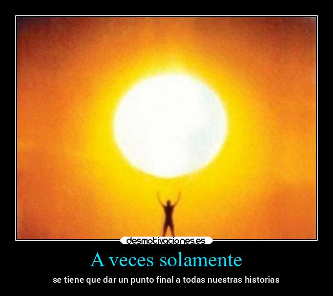 A veces solamente - 