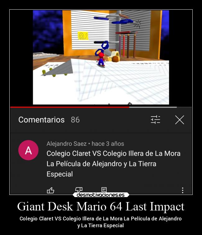 carteles escuela mario last impact desmotivaciones