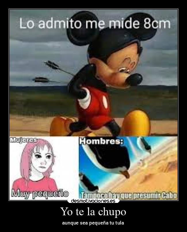 Yo te la chupo - aunque sea pequeña tu tula