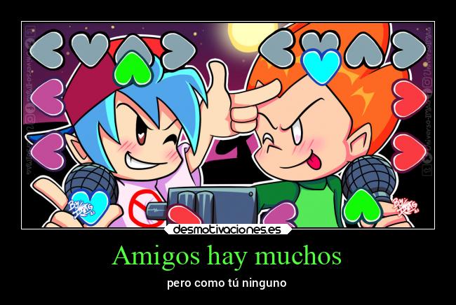 carteles amigos amistad pico fnf uwu boreafujoshi desmotivaciones