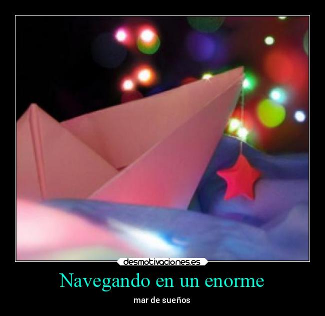 Navegando en un enorme -