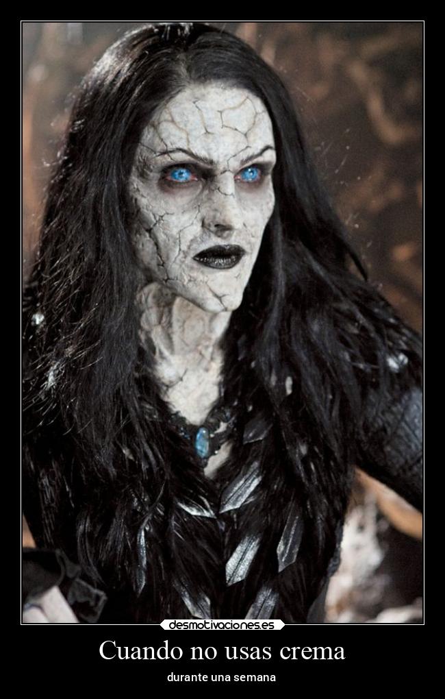 Cuando no usas crema - durante una semana