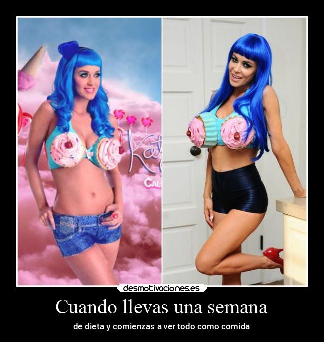 Cuando llevas una semana - de dieta y comienzas a ver todo como comida