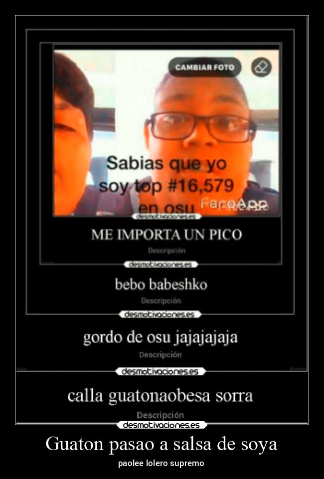 Guaton pasao a salsa de soya - 