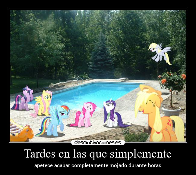 Tardes en las que simplemente - apetece acabar completamente mojado durante horas