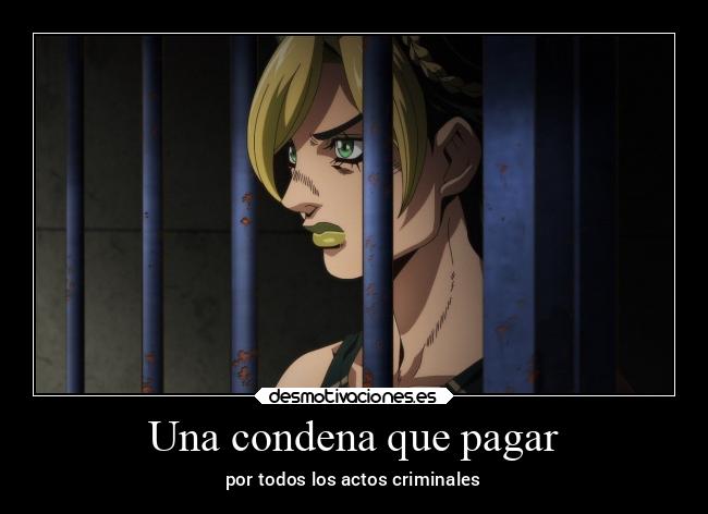 Una condena que pagar - por todos los actos criminales