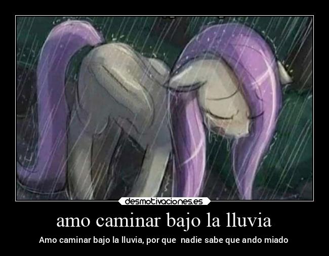 amo caminar bajo la lluvia - 