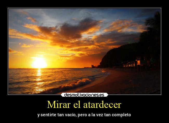 Mirar el atardecer - 