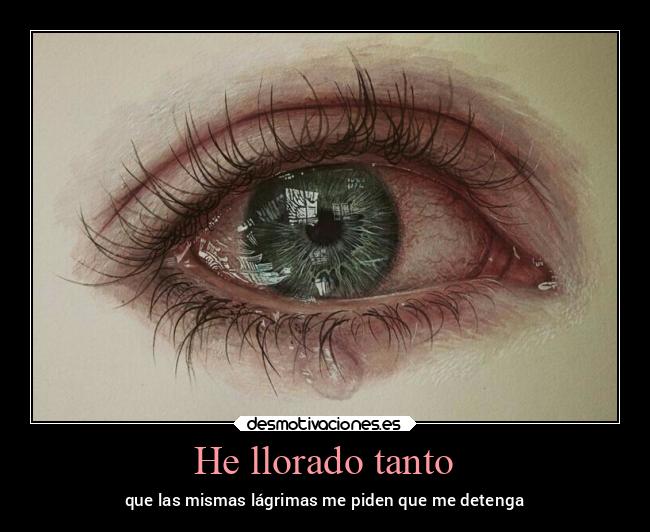 He llorado tanto -