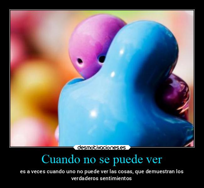 Cuando no se puede ver - 