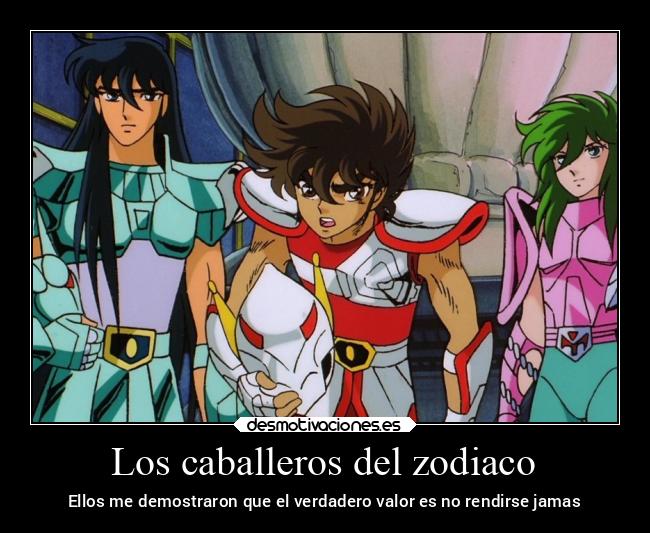 Los caballeros del zodiaco - Ellos me demostraron que el verdadero valor es no rendirse jamas