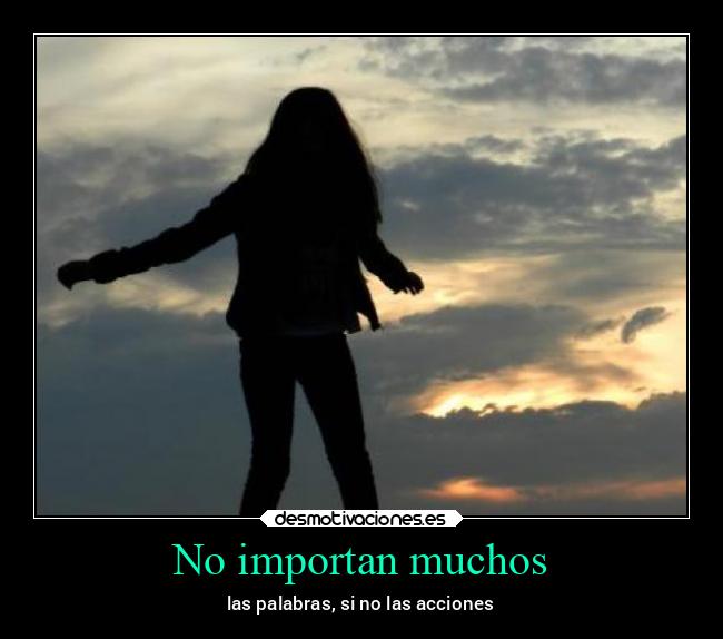 No importan muchos - 