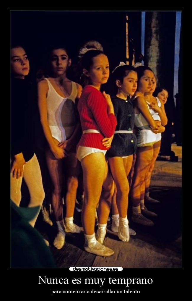 Nunca es muy temprano - para comenzar a desarrollar un talento