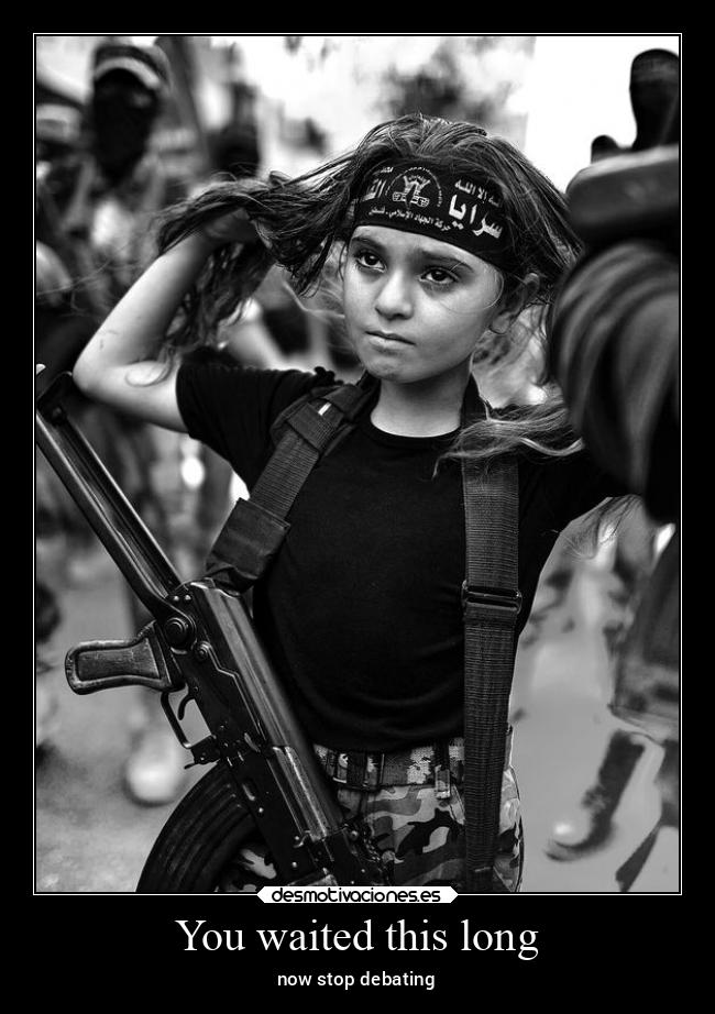 You waited this long - now stop debating