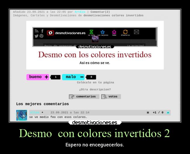 Desmo  con colores invertidos 2 - Espero no enceguecerlos.