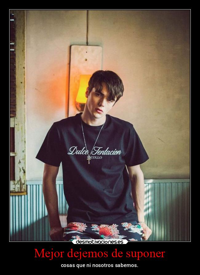 Mejor dejemos de suponer - 