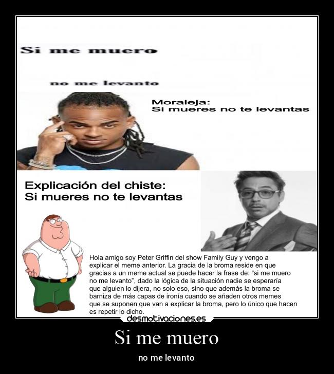 Si me muero - no me levanto