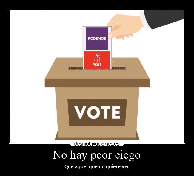 No hay peor ciego - Que aquel que no quiere ver