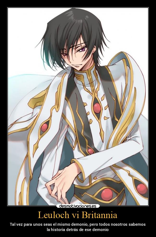 carteles anime codegeass leuloch demonio desmotivaciones