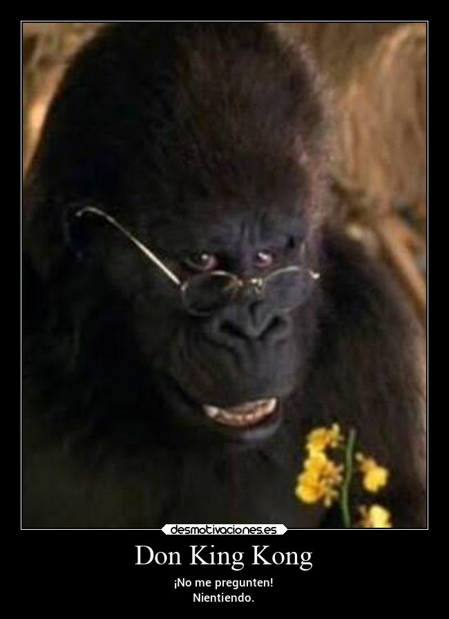 Don King Kong - ¡No me pregunten!
Nientiendo.