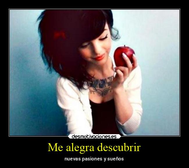 Me alegra descubrir -