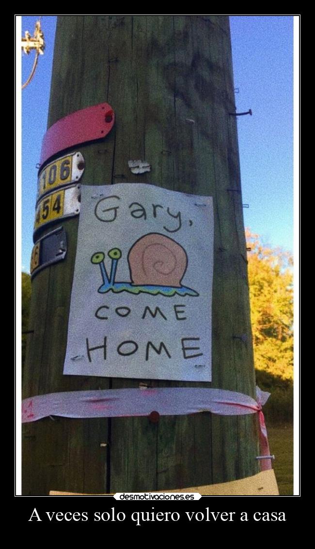 A veces solo quiero volver a casa -