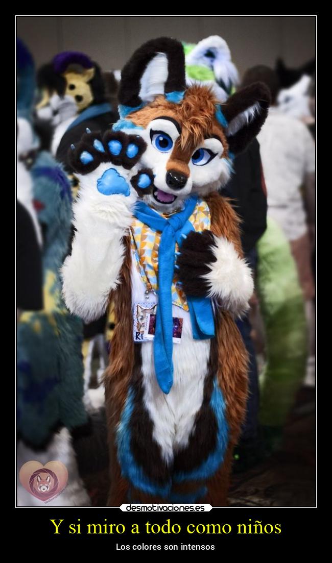 Y si miro a todo como niños - Los colores son intensos